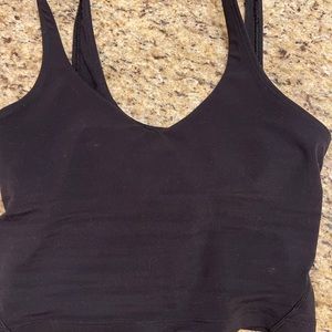 black lululemon align tank